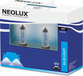 Neolux Lamps Car Blue Light H7 Halogen Blue 12V 55W 2pcs