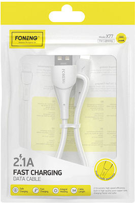 Foneng X1L USB-A to Lightning Cable White 1m (X1L)