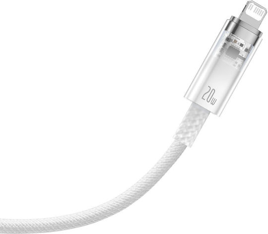 Baseus Explorer Braided USB-C to Lightning Cable 20W White 1m