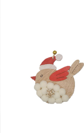 Hanging Ornament Bird Beige