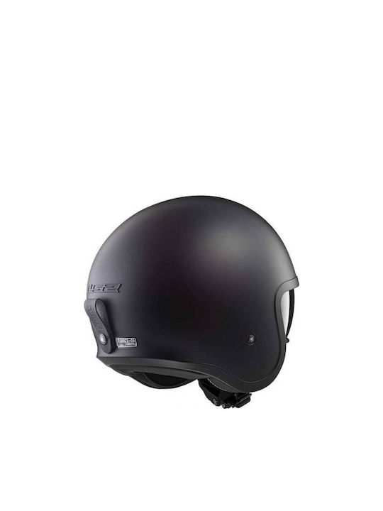 LS2 Spitfire II Black Matt Κράνος Μηχανής Jet 1100gr με Sunvisor