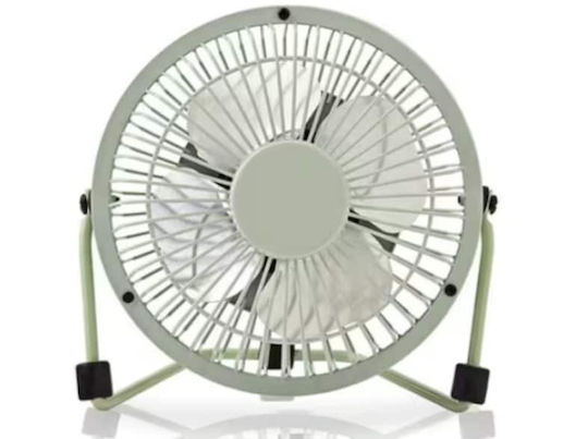 Nedis Metal Mini Fan Ανεμιστηράκι USB Green