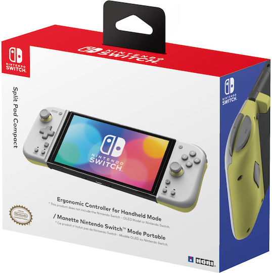Hori Split Pad Compact Wired Gamepad for Switch Gray/Yellow