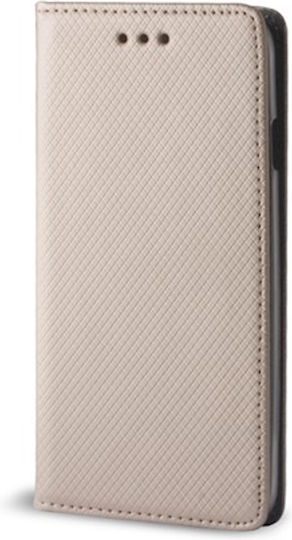 Smart Magnet Книга Изкуствена кожа / Пластмаса Златист (Xiaomi 12 Pro)