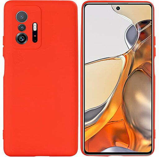 Задна корица Силикон Червен (Xiaomi 11T / 11T Pro)