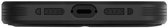Uniq Transforma Magclick Umschlag Rückseite Silikon Ebony Black (iPhone 14 Plus)