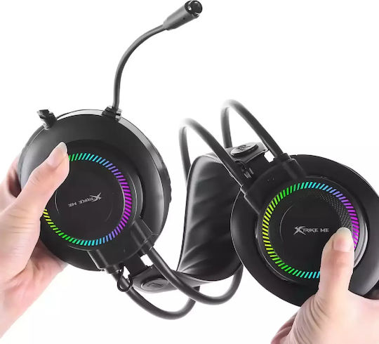 Xtrike Me GH-509 Over Ear Gaming Headset με σύνδεση USB / 2x3.5mm