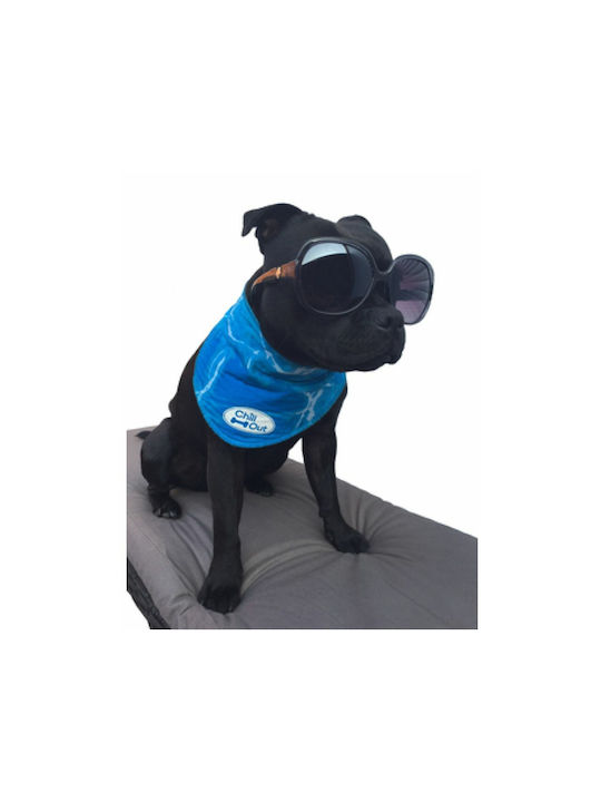 All For Paws Chill Out Ice Medium Dog Bandana in Blue Color