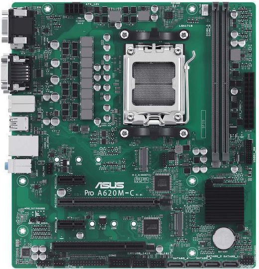 Asus Pro A620M-C-CSM Placă de bază Micro ATX cu AMD AM5 Socket