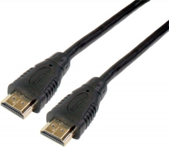 DCU Cable HDMI male - HDMI male 3m Μαύρο
