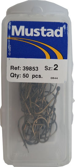 Mustad 39853 Αγκίστρι Ψαρέματος Σετ 50τμχ No3