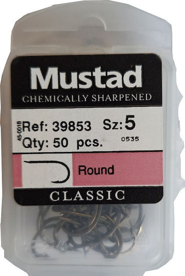 Mustad 39853 Αγκίστρι Ψαρέματος Σετ 50τμχ No3