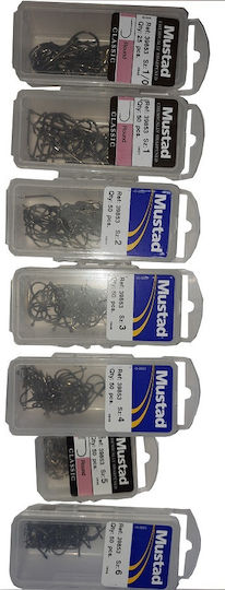 Mustad 39853 Angelhaken-Set 50Stück No4