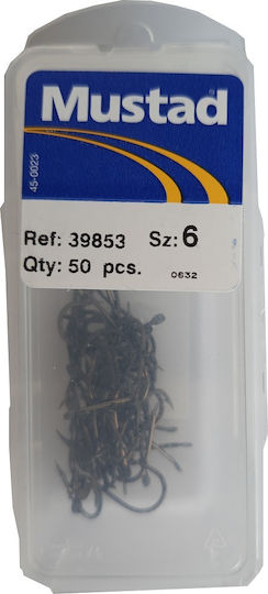 Mustad 39853 Αγκίστρι Ψαρέματος Σετ 50τμχ No2