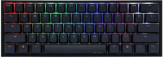 Ducky One 2 Pro Mini Gaming Tastatură Mecanică 60% cu Gateron Yellow comutatoare și iluminare RGB (Engleză US)
