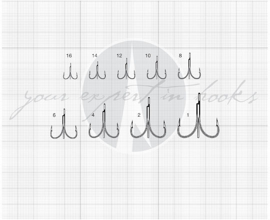 VMC Treble Fishing Hooks Set 13pcs No14