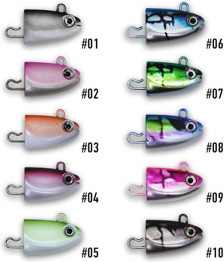 Soul Lures Ocean Ruler Cap de Plumb pentru Pescuit No10 100gr