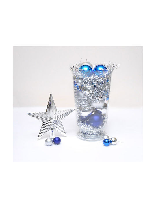 Christmas Set Ornaments Blue 41pcs