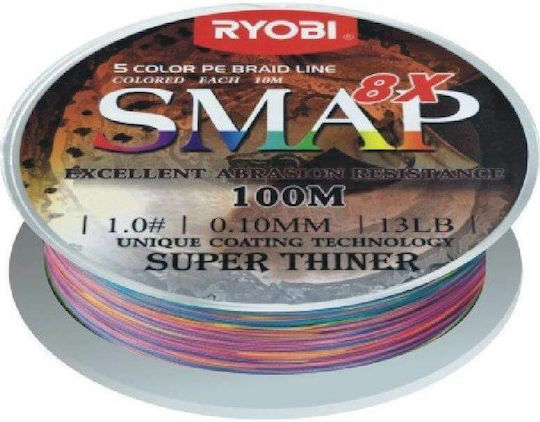 Ryobi SMAP x8 Braid Fishing Filament Length 100m