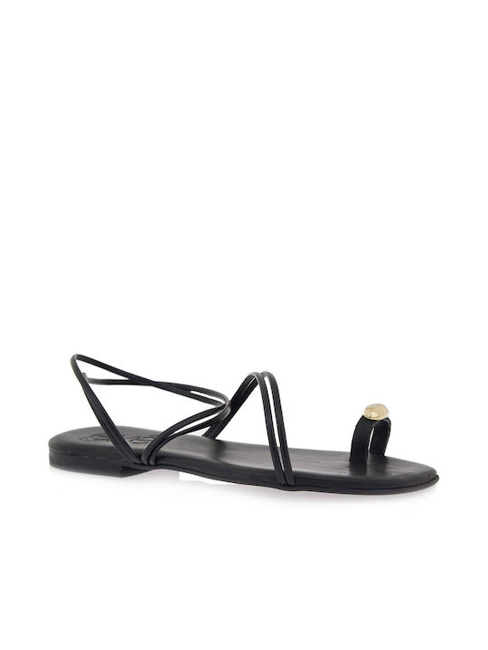 Exe Women's Flat Sandals in Black Color