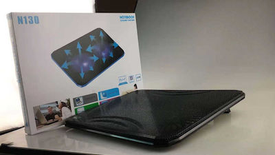 N130 Pad de răcire pentru Laptop până la 15.7" cu 2 Ventilatoare și Iluminare