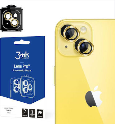 3MK Lens Protection Pro Camera Protection Tempered Glass Yellow for the iPhone 14 / 14 Plus