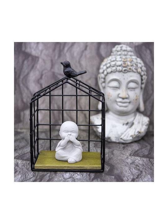 Decorative Buddha made of Concrete 7.5x8x8cm 1pcs