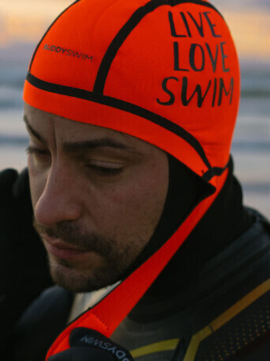 Buddyswim Σκουφάκι Κολύμβησης Ενηλίκων Πορτοκαλί