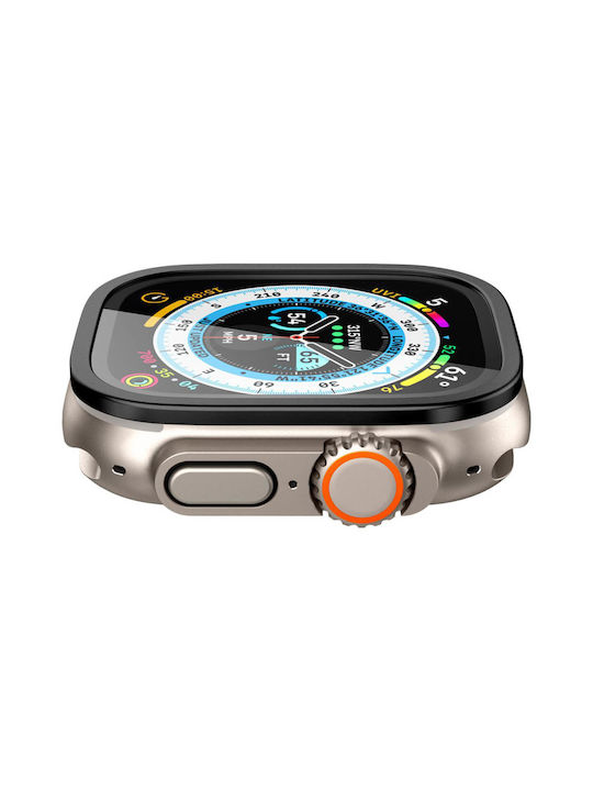 Spigen Glas.TR Slim Pro Plastic Case with Glass in Black color for Apple Watch Ultra 49mm