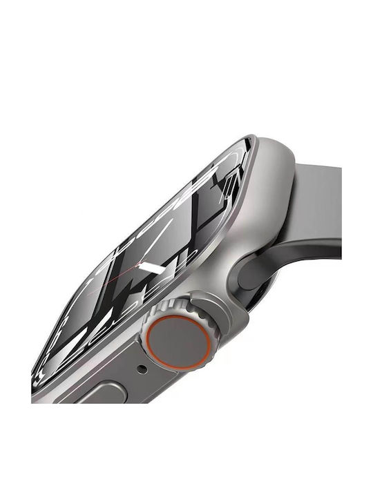 Tech-Protect Defense 360 Пластмасов Калъф със Стъкло Navy / Orange за Apple Watch 45 мм