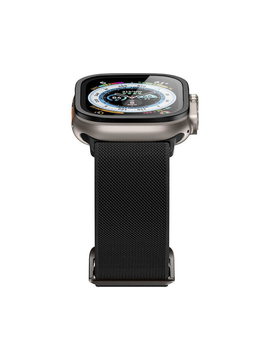 Spigen Glas.TR Slim Pro Plastic Case with Glass in Black color for Apple Watch Ultra 49mm