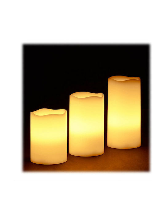 Relaxdays Διακοσμητικό Φωτιστικό LED Θερμό Λευκό Κερί