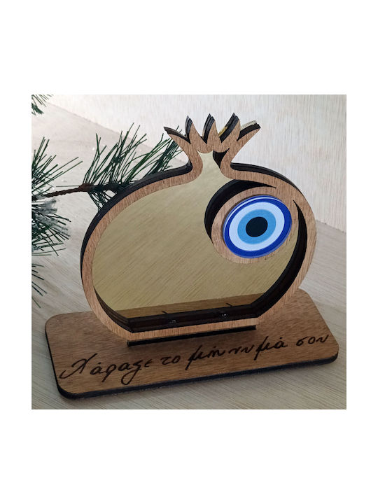 Handmade Tabletop Lucky Charm Pomegranate Brown made of Plexiglass 1pcs