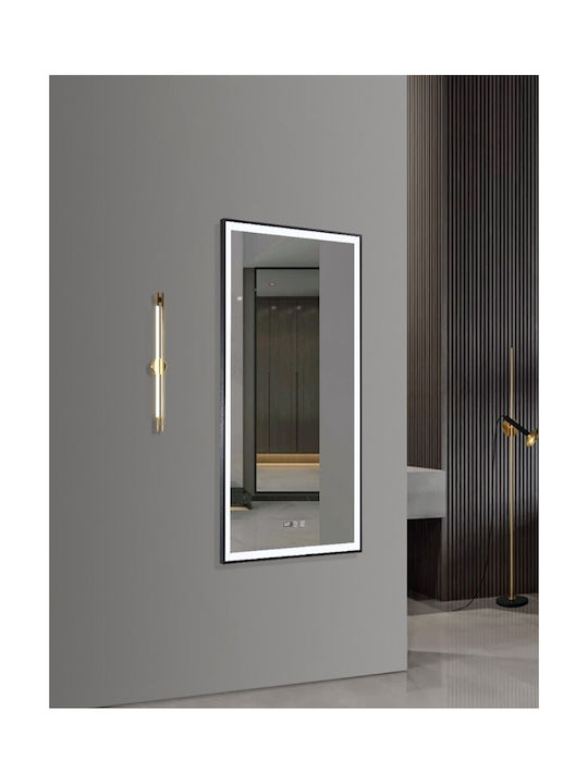 Sparke Wall Mirror with Metallic Frame 90x55cm 1pcs