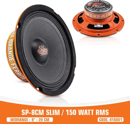 SP Audio SP8CM Slim Ηχείο Αυτοκινήτου 8" με 150W RMS (Midrange)