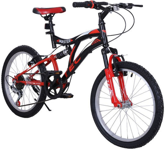 TEC Master 20" Παιδικό Mountain Bike 7 Ταχυτήτων Μαύρο