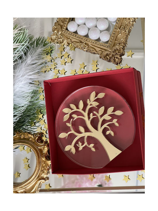 Handmade Tabletop Lucky Charm Little Tree Gold made of Plexiglass 10.5x10cm 1pcs