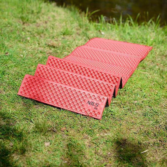 Nils Spumant Single Substrat Camping 188x60cm Grosime 2cm în culoarea Roșu