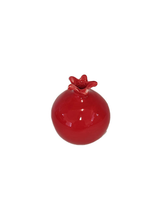 Dream Handmade Настолници Гоури Нар Червен Керамичен 8x8см 1бр