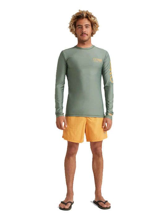 O'Neill Cali Bărbați Mânecă lungă Tricou de protecție solară Verde