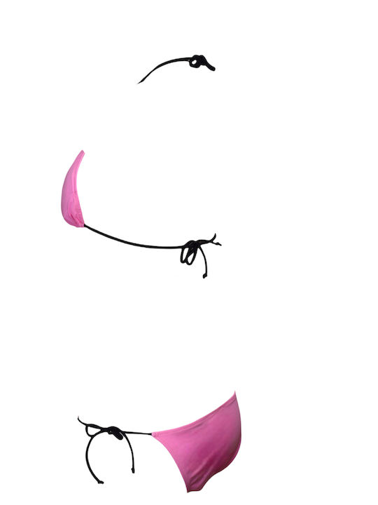 Set Bikini Τριγωνάκι Ροζ