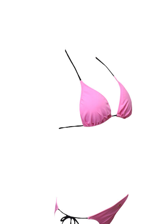 Set Bikini Τριγωνάκι Ροζ