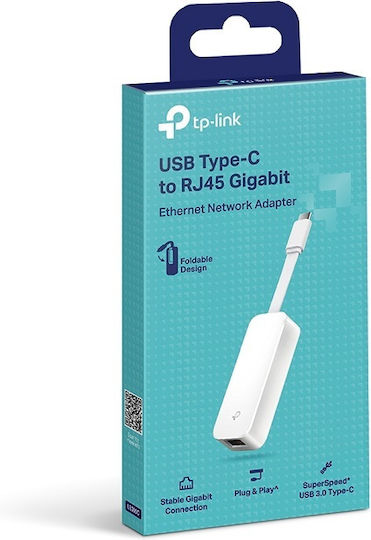 TP-LINK UE300C USB-C Network Adapter with Wired Gigabit Ethernet Connection Standard v2