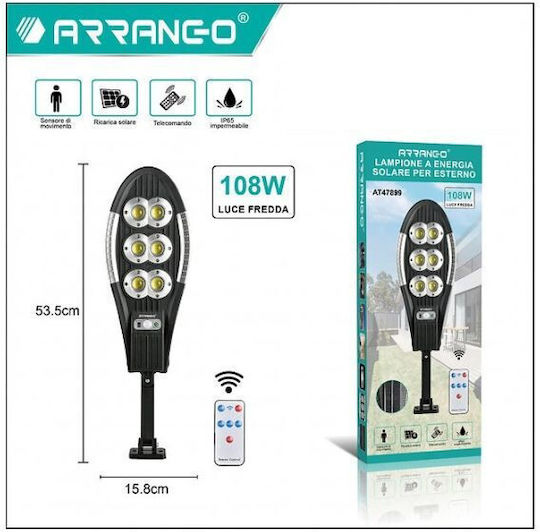Arrango Street Solar Light 108W with Photocell and Remote Control