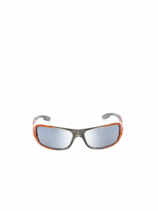 Versus by Versace Sonnenbrillen mit Orange Rahmen und Silber Spiegel Linse 6038 5066G