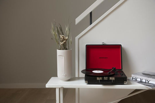 Crosley CR8005F-BK Βαλιτσάκι Πικάπ με Προενίσχυση και Ενσωματωμένα Ηχεία Μαύρο