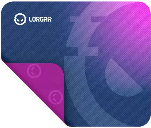 Lorgar LRG-GMP133 Gaming Mouse Pad Medium (360mm) Μωβ