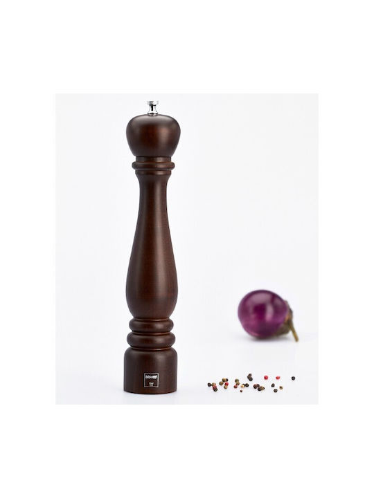 Bisetti Roma Manual Set Spice Mills made of Wood in Brown Color 33cm 1pcs