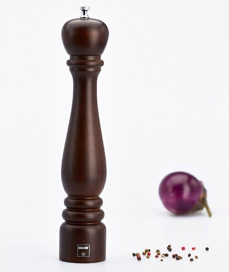 Bisetti Roma Manual Set Spice Mills made of Wood in Brown Color 33cm 1pcs