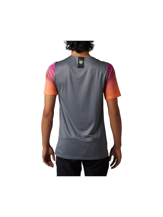 Fox Flexair Kurze Ärmel Radtrikot Gray